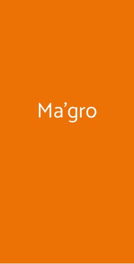 Ma'gro