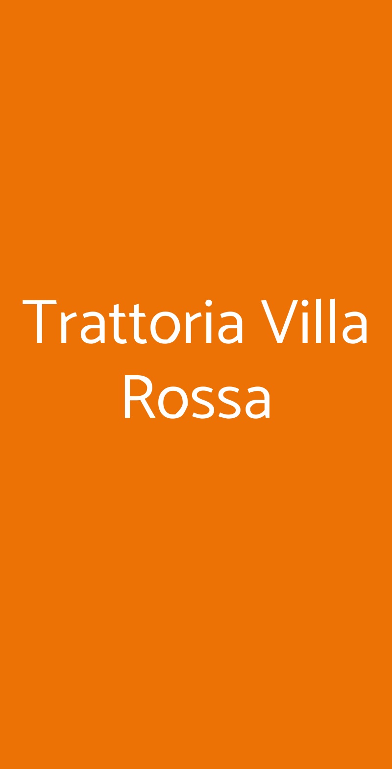 Trattoria Villa Rossa Carpenedolo menù 1 pagina