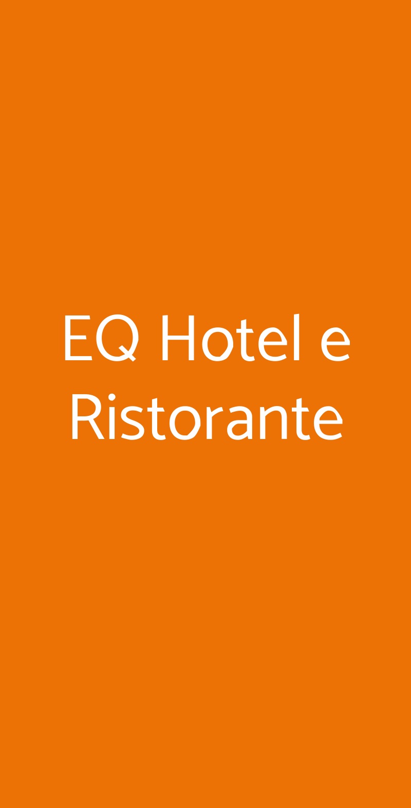 EQ Hotel e Ristorante Travagliato menù 1 pagina