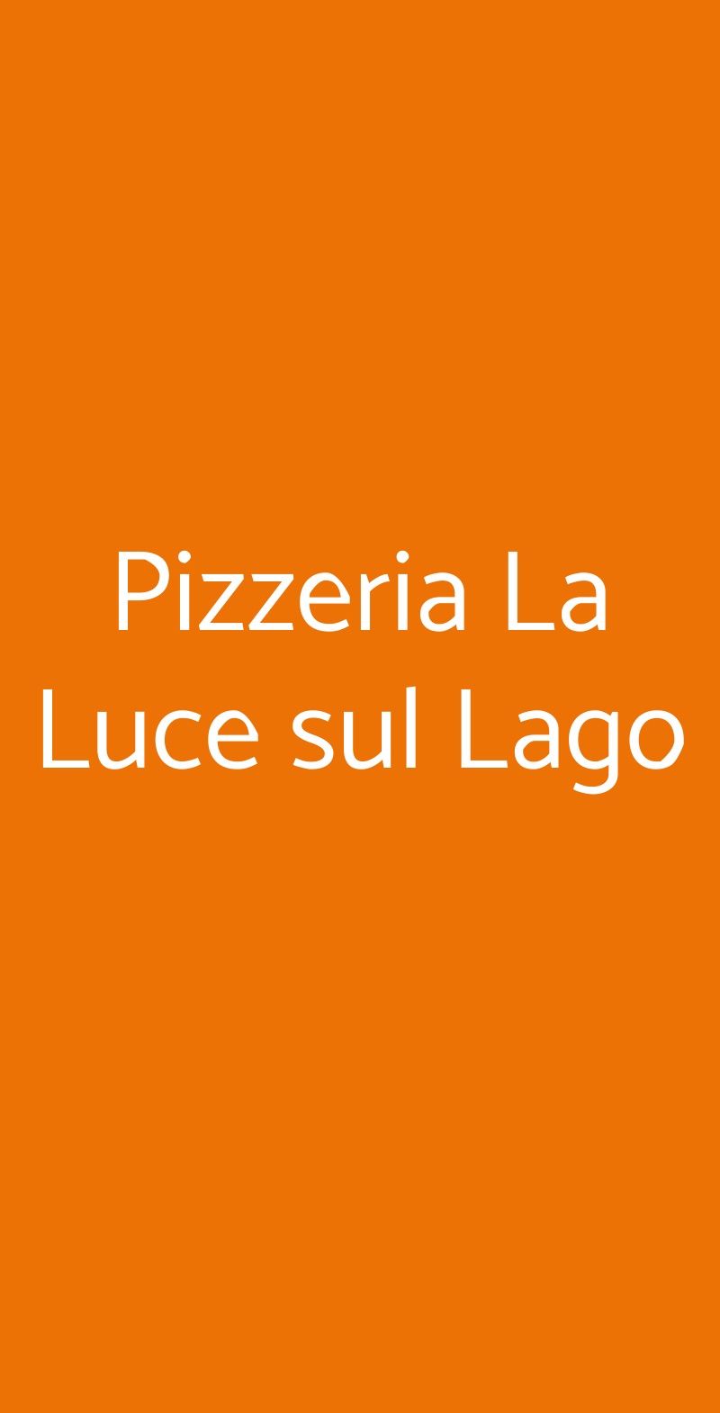 Pizzeria La Luce sul Lago Manerba del Garda menù 1 pagina