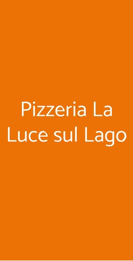 Pizzeria La Luce Sul Lago, Manerba del Garda