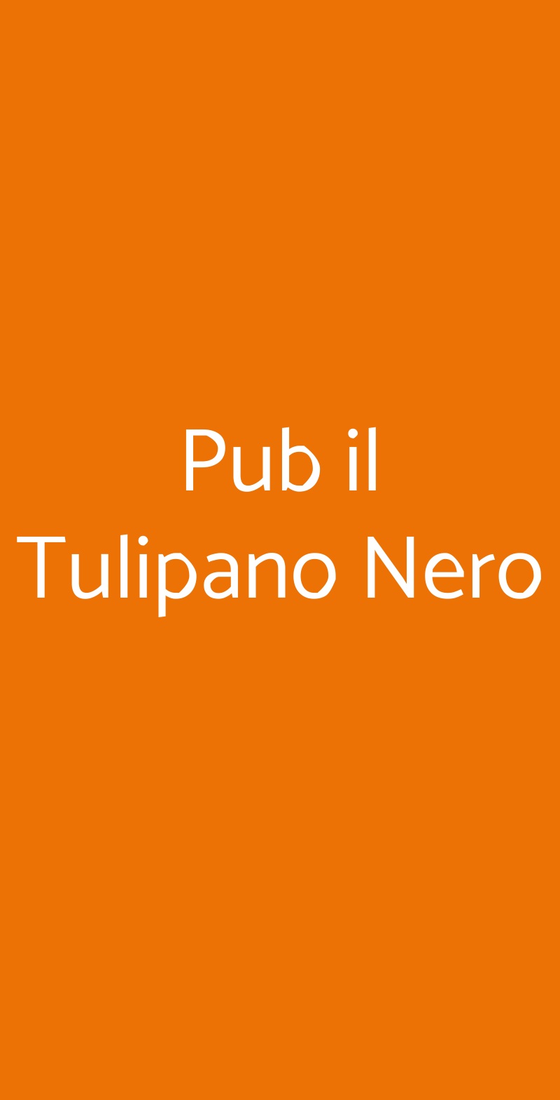 Pub il Tulipano Nero Brescia menù 1 pagina