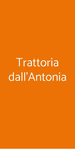 Trattoria Dall'antonia, Mira