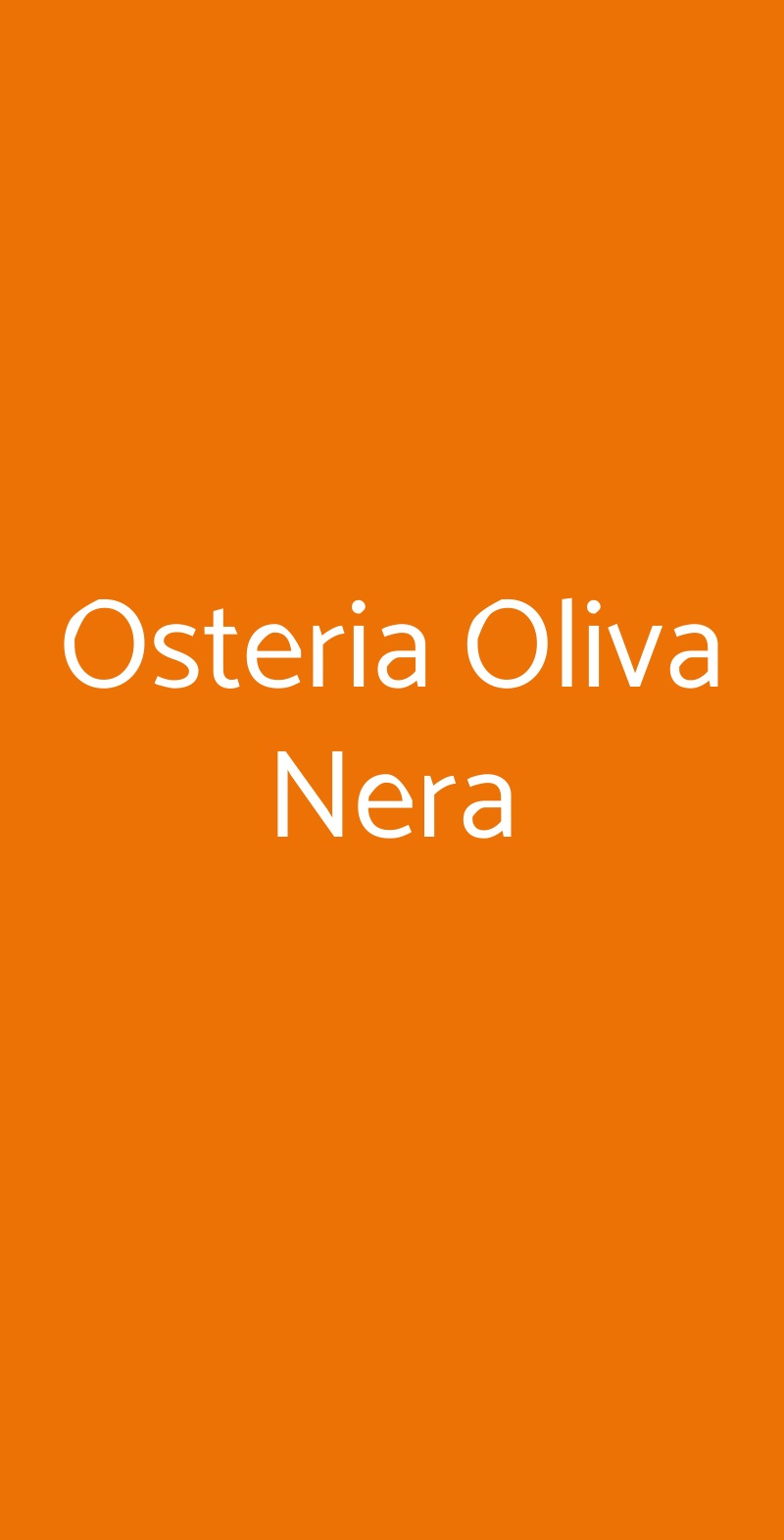 Osteria Oliva Nera Venezia menù 1 pagina