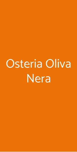 Osteria Oliva Nera, Venezia
