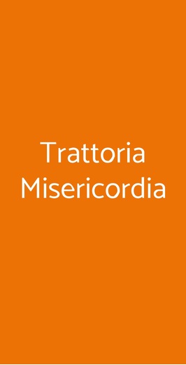 Trattoria Misericordia, Venezia