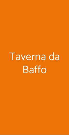 Taverna Da Baffo, Venezia