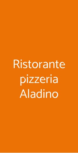 Ristorante Pizzeria Aladino, Mestre