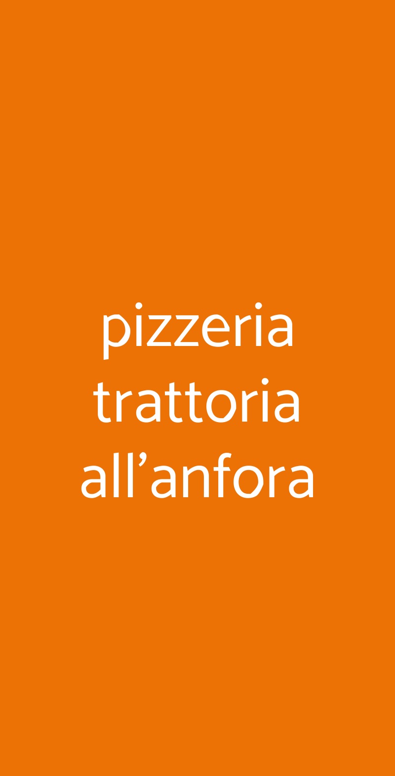 Pizzeria Trattoria All'anfora, Venezia