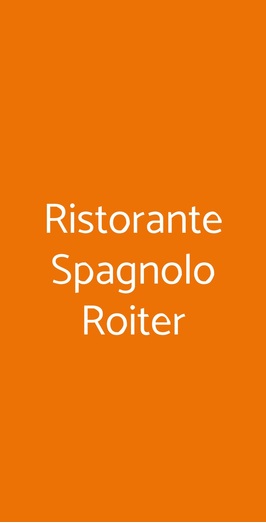 Ristorante Spagnolo Roiter, Meolo