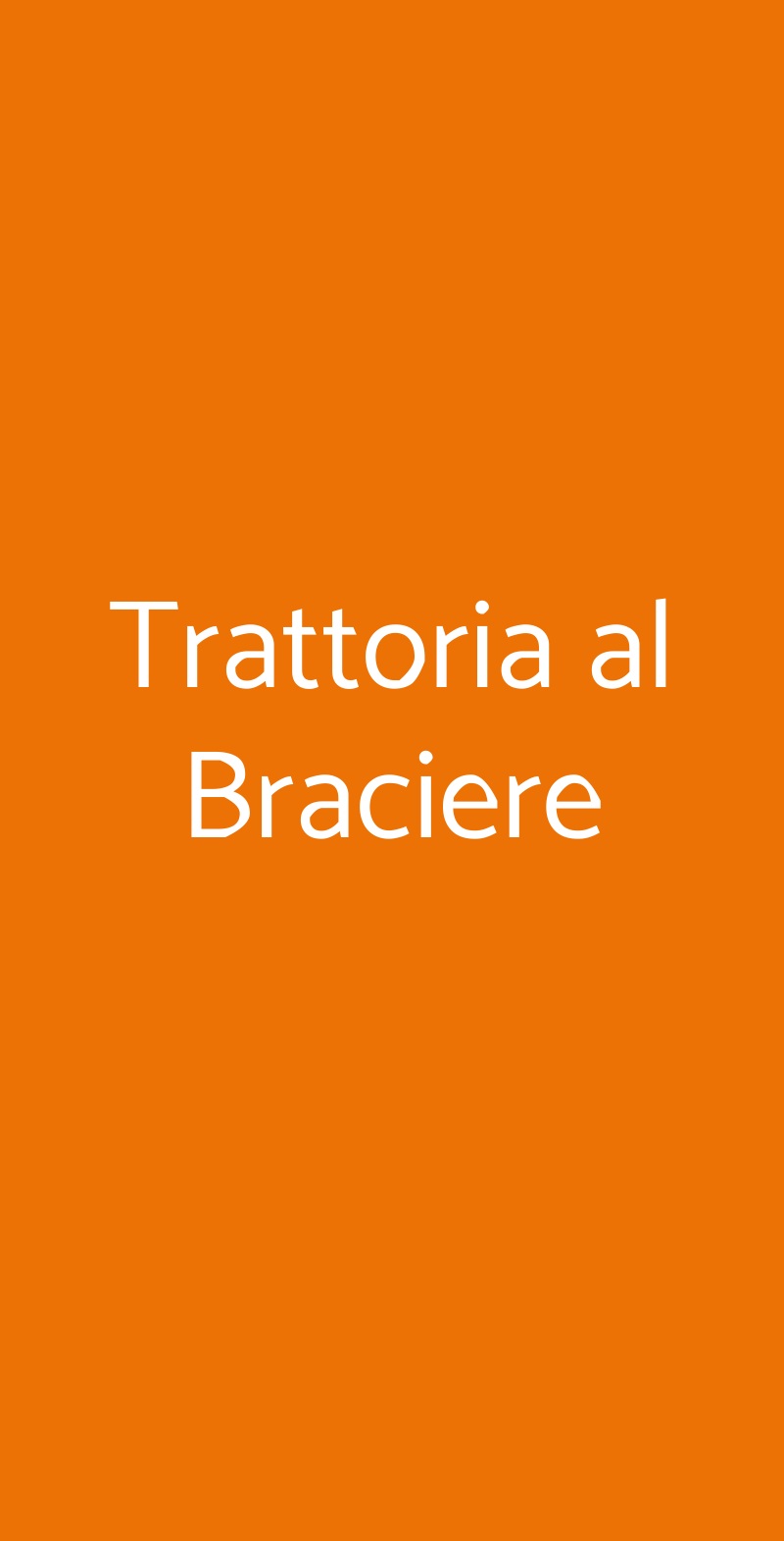 Trattoria al Braciere Eraclea menù 1 pagina