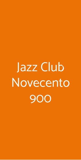 Jazz Club Novecento 900, Venezia