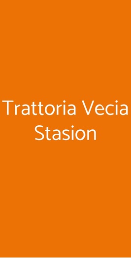 Trattoria Vecia Stasion, Maerne