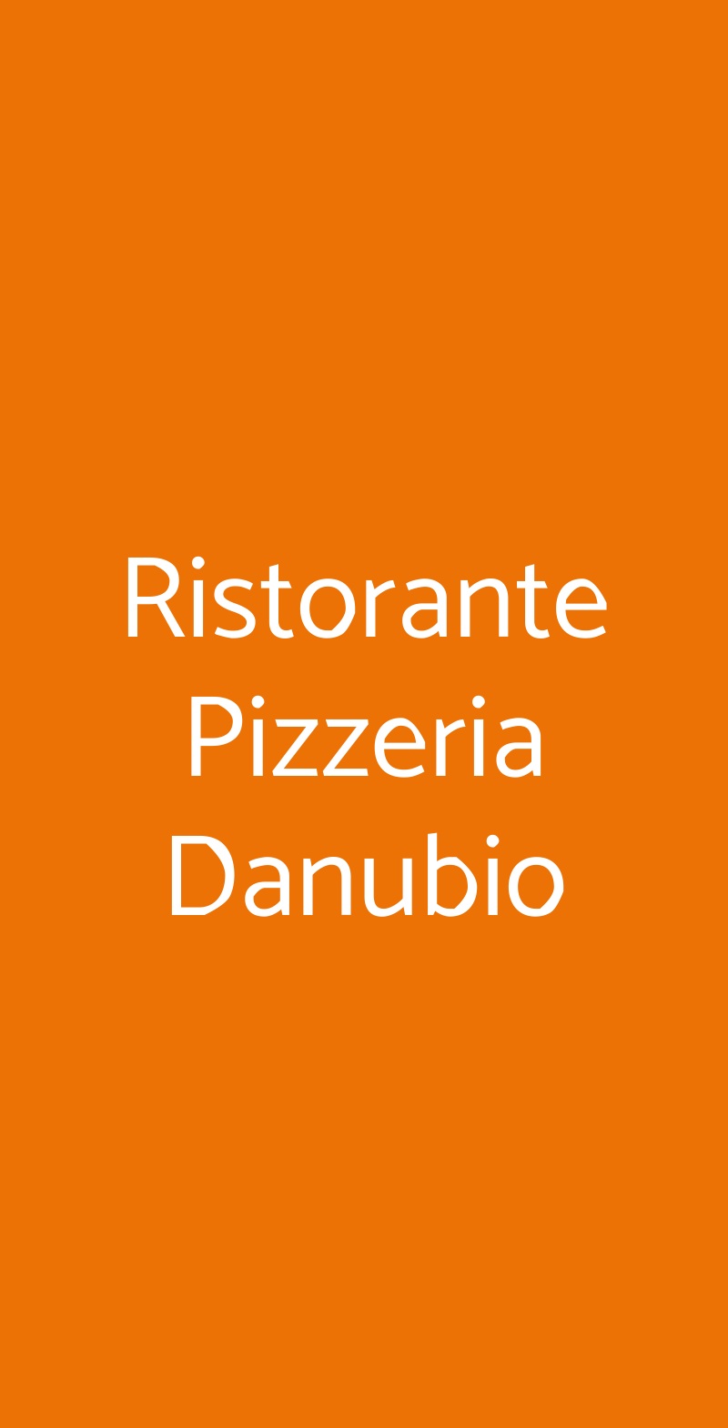 Ristorante Pizzeria Danubio Jesolo menù 1 pagina