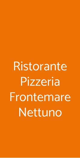 Ristorante Pizzeria Frontemare Nettuno, Jesolo