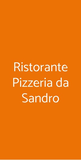 Ristorante Pizzeria Da Sandro, Venezia