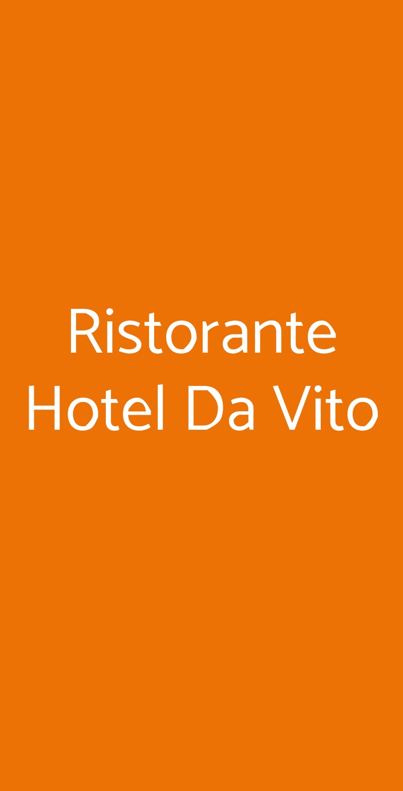 Ristorante Hotel Da Vito Campagna Lupia menù 1 pagina