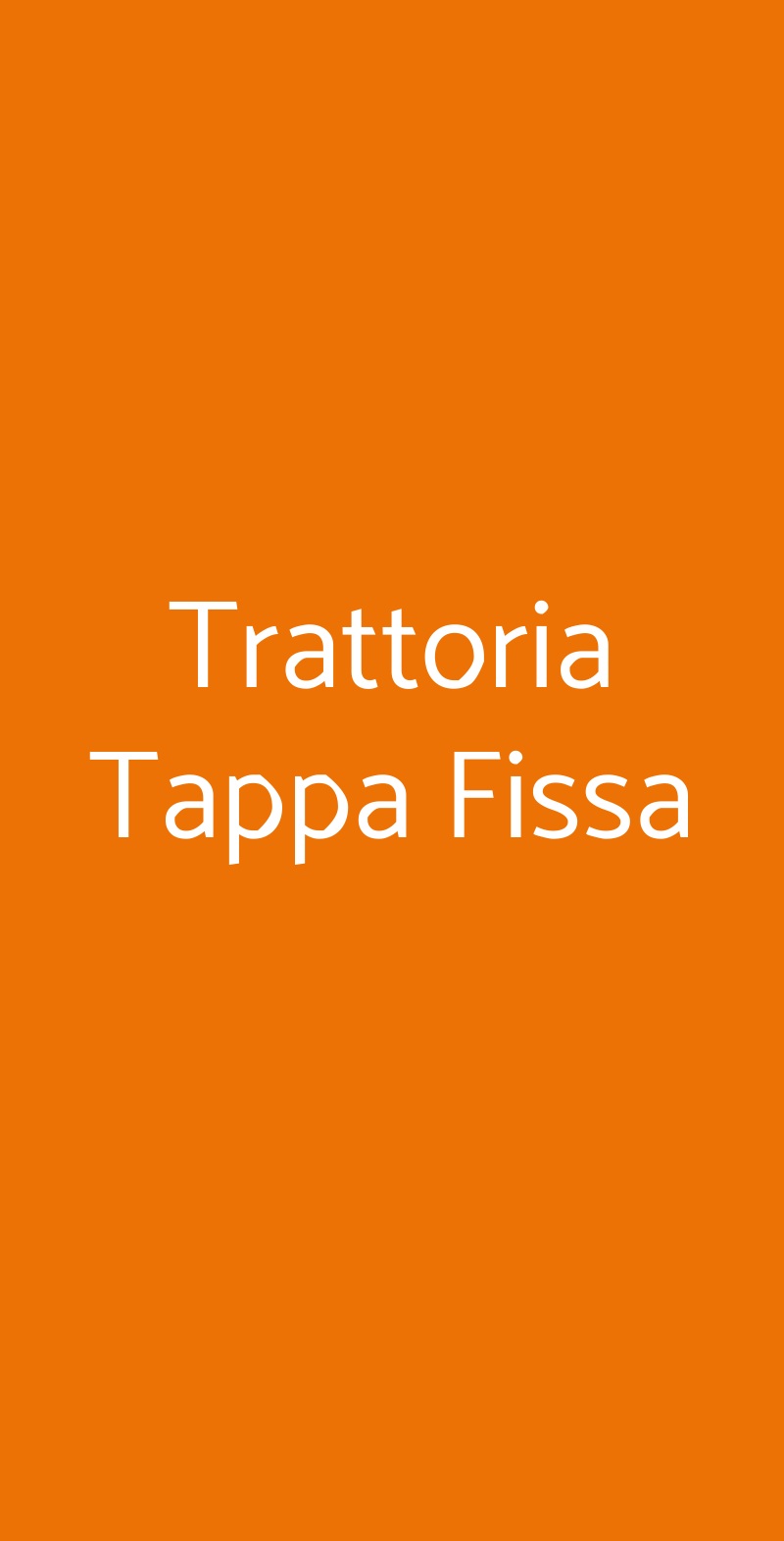 Trattoria Tappa Fissa Vigonovo menù 1 pagina