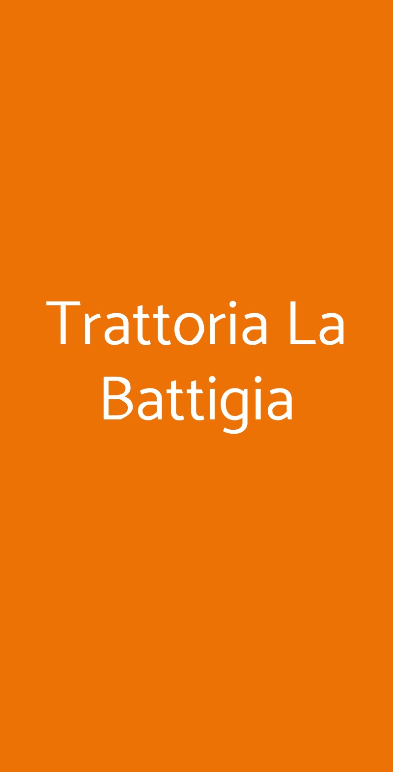 Trattoria La Battigia Venezia menù 1 pagina