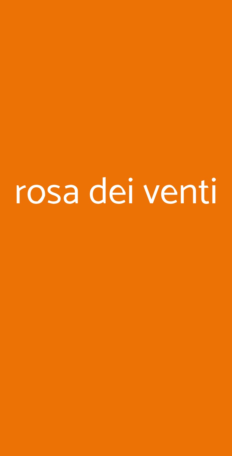 rosa dei venti Caorle menù 1 pagina