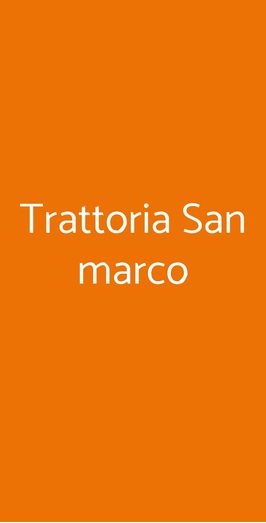 Trattoria San Marco