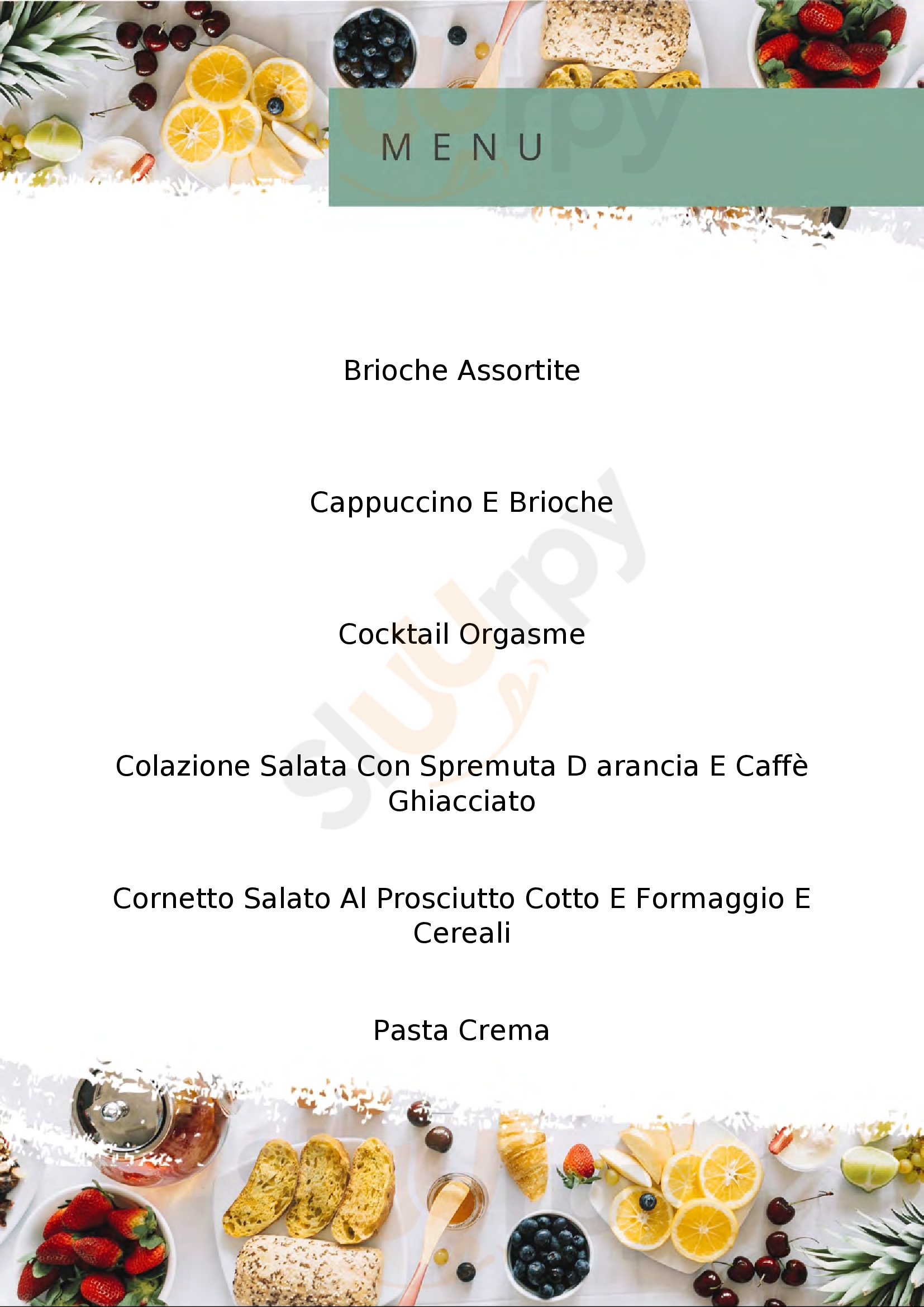 Caffe Italia Senigallia menù 1 pagina