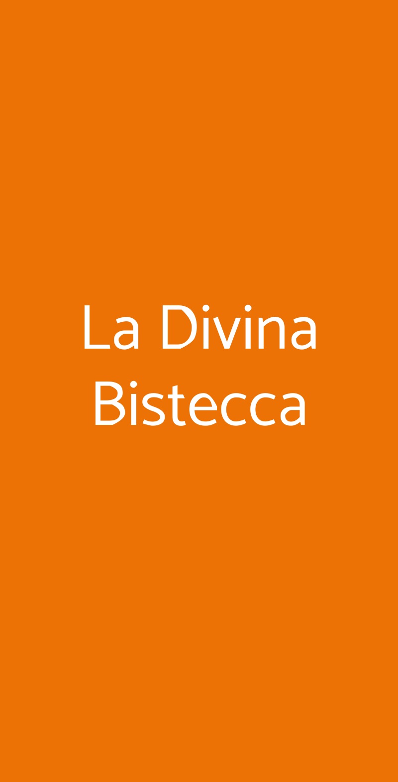 La Divina Bistecca Rimini menù 1 pagina