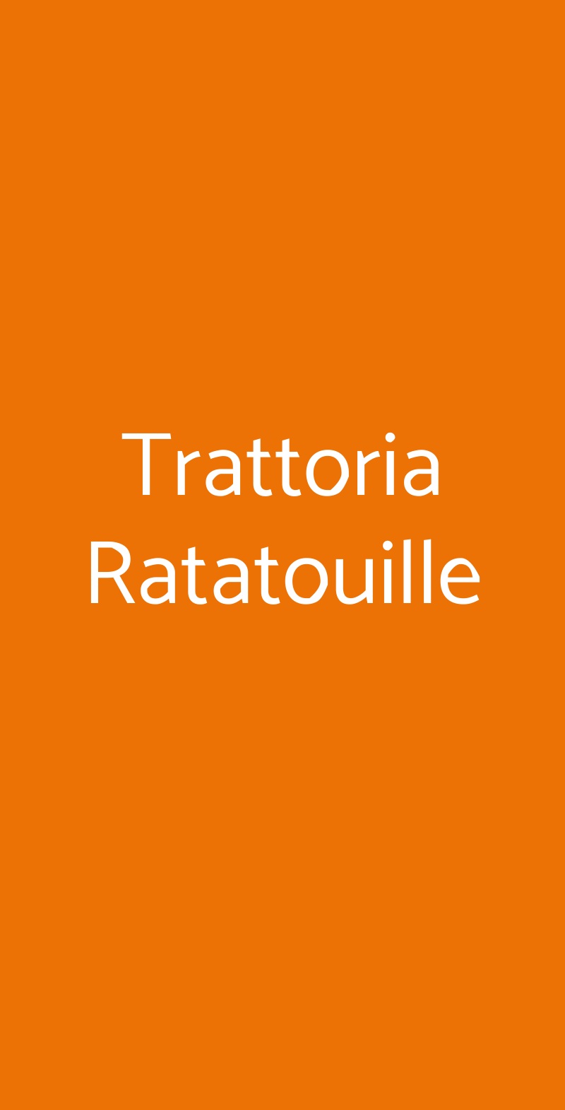 Trattoria Ratatouille Forli menù 1 pagina