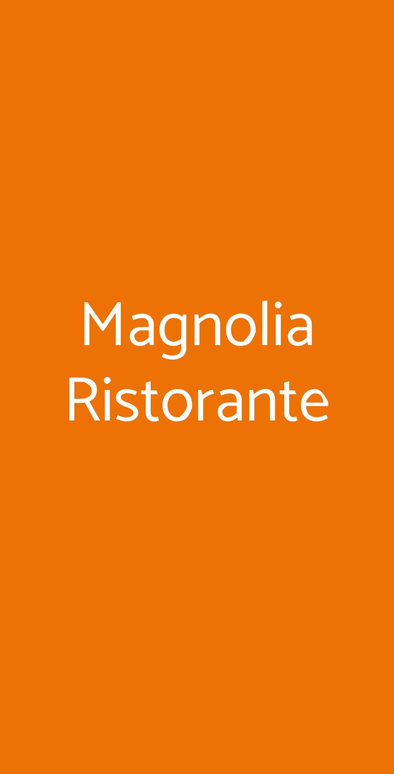 Magnolia Ristorante Cesenatico menù 1 pagina