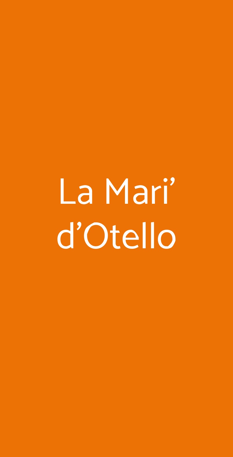 La Mari' d'Otello Forlì menù 1 pagina