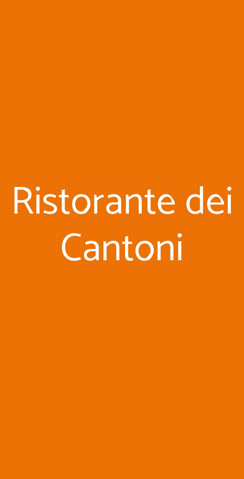 Ristorante Dei Cantoni, Longiano