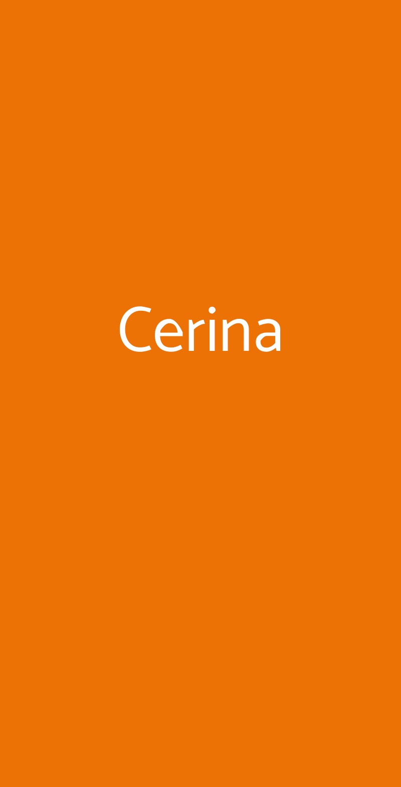 Cerina Cesena menù 1 pagina