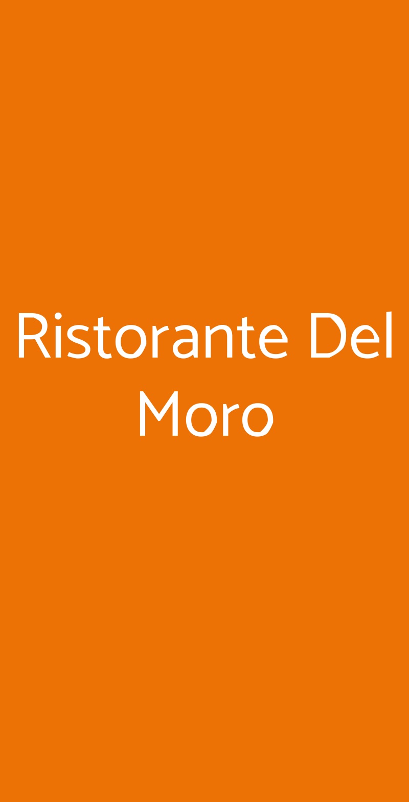 Ristorante Del Moro, Predappio