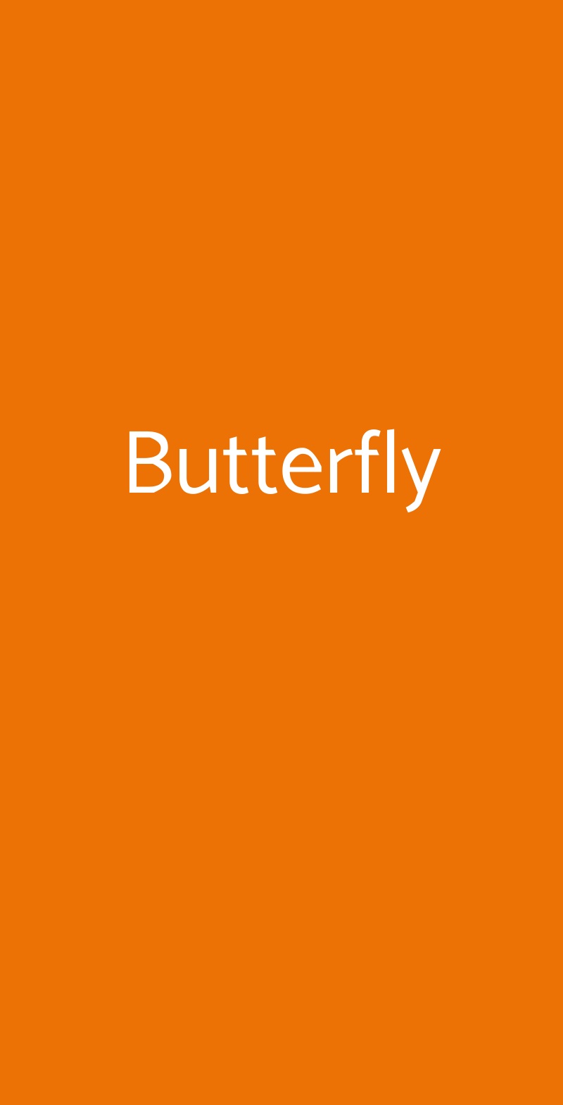 Butterfly Cesena menù 1 pagina