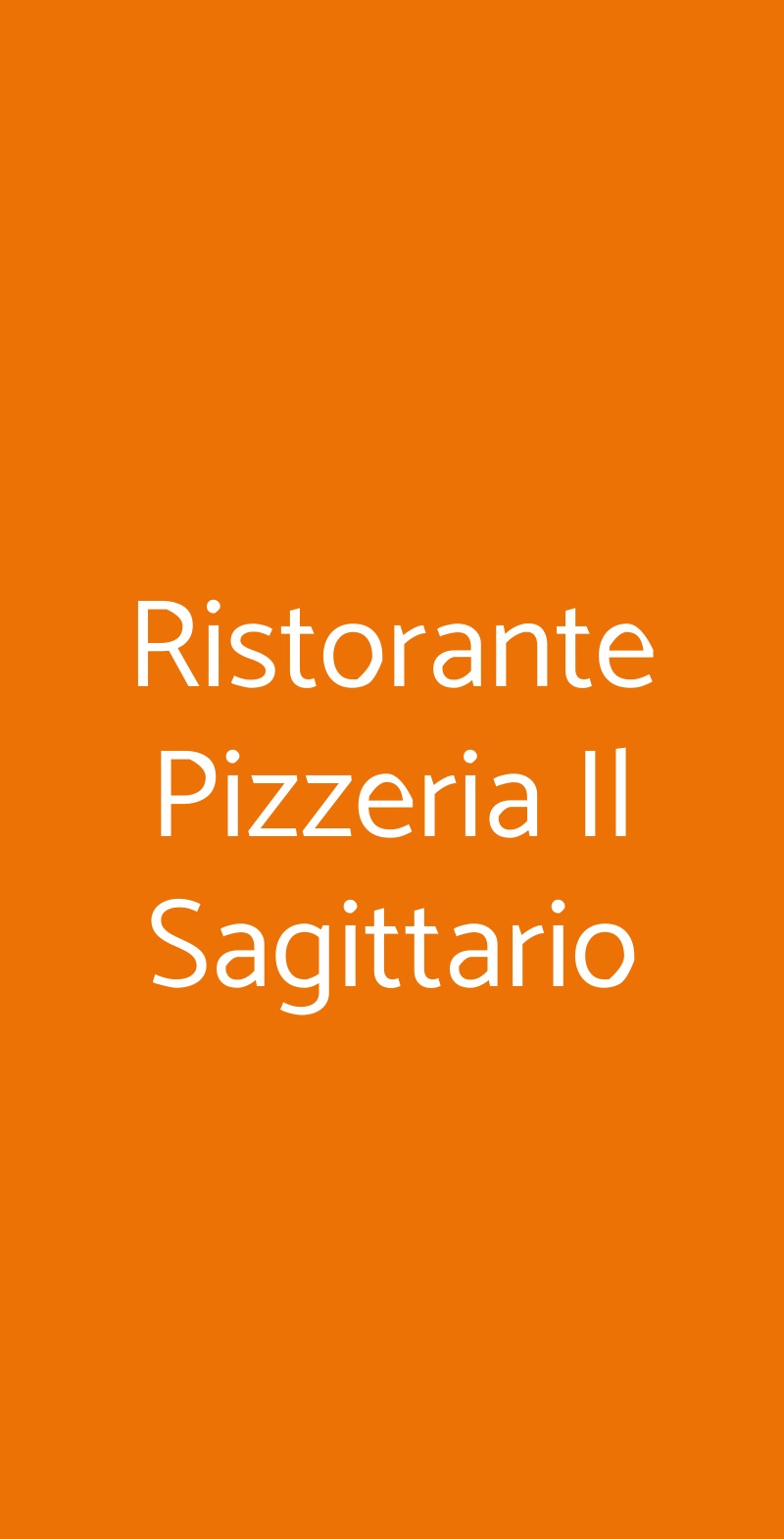 Ristorante Pizzeria Il Sagittario Forli menù 1 pagina