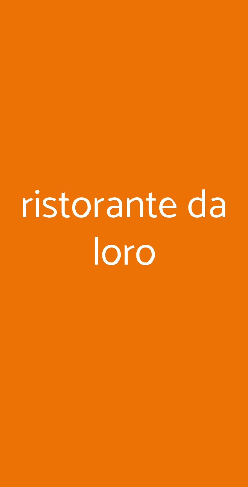 Ristorante Da Loro, Predappio