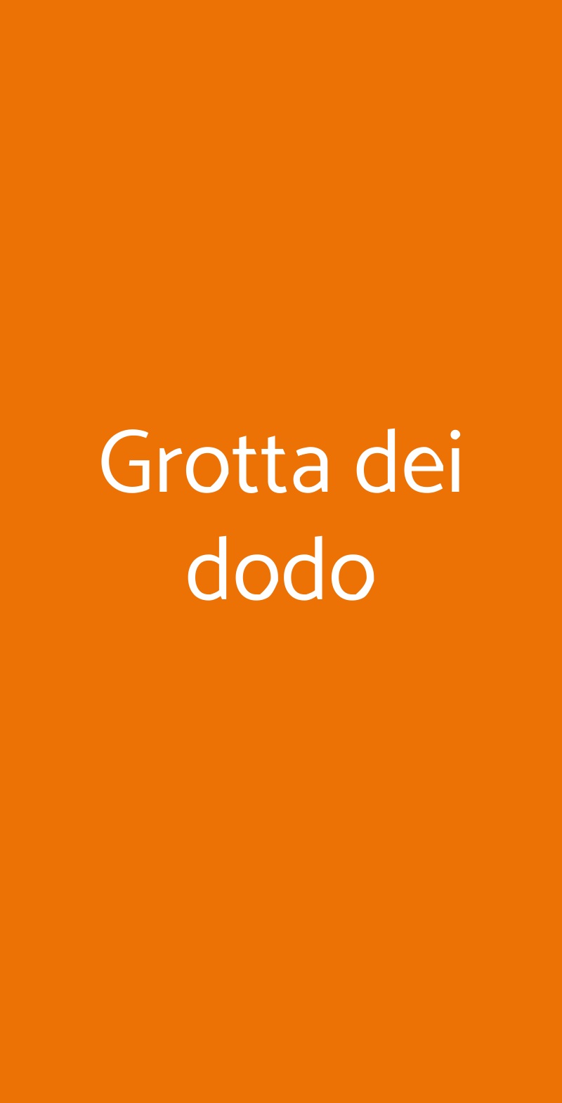 Grotta Dei Dodo, Cesena