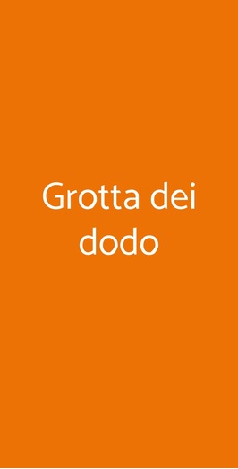 Grotta Dei Dodo, Cesena