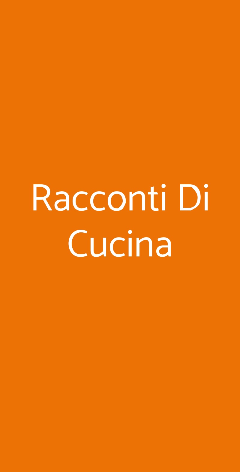 Racconti Di Cucina Forlì menù 1 pagina