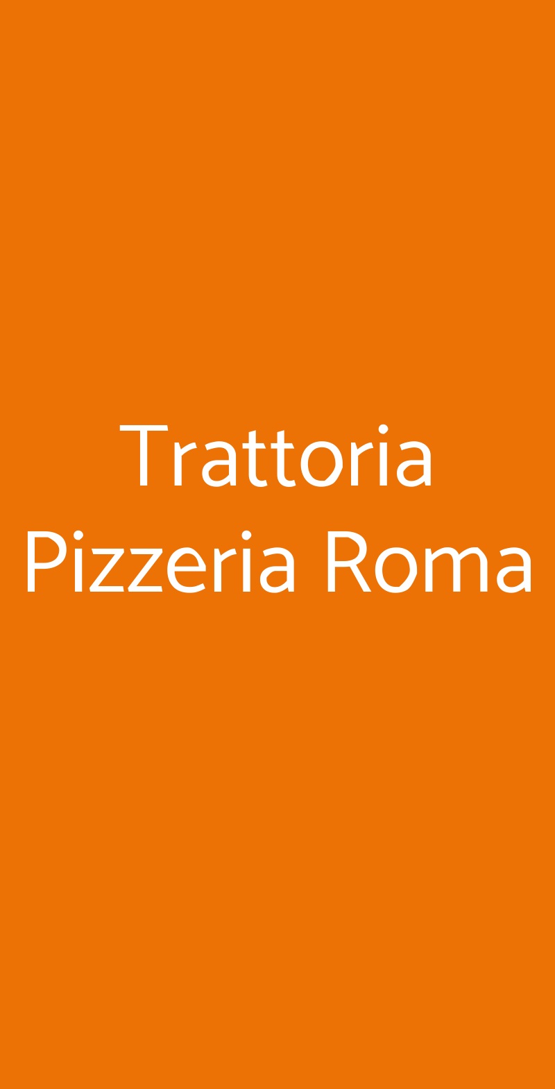 Trattoria Pizzeria Roma Forli menù 1 pagina