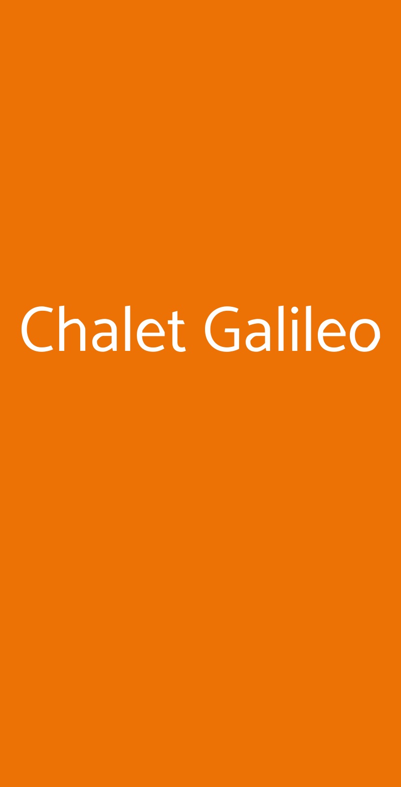 Chalet Galileo Civitanova Marche menù 1 pagina