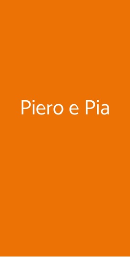 Piero E Pia, Milano
