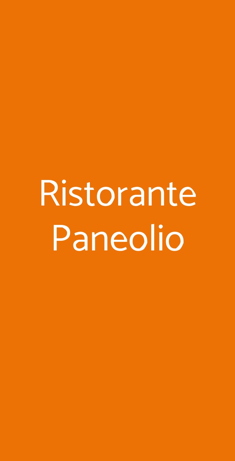 Ristorante Paneolio Pescara menù 1 pagina