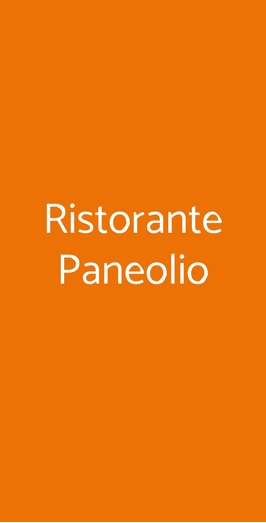 Ristorante Paneolio, Pescara
