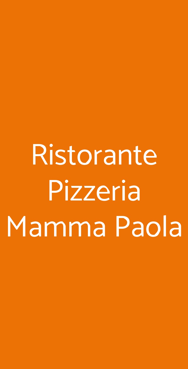 Ristorante Pizzeria Mamma Paola Martinsicuro menù 1 pagina