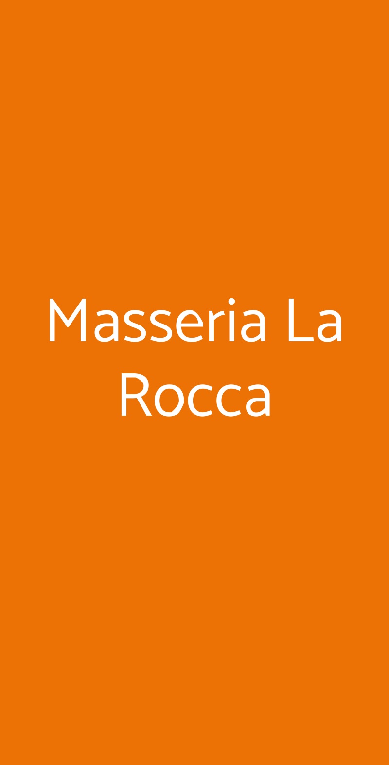 Masseria La Rocca Pacentro menù 1 pagina