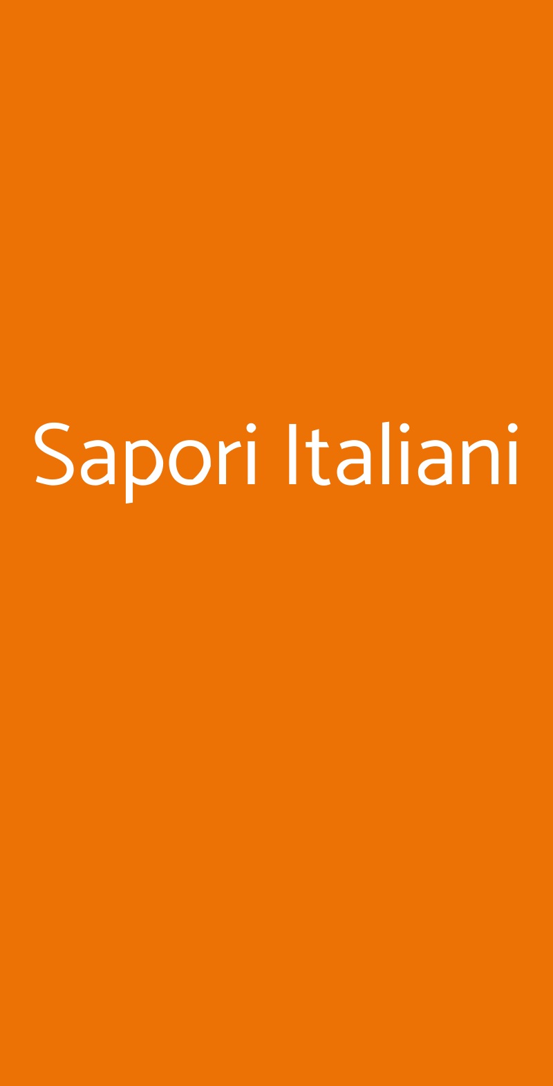 Sapori Italiani Pescara menù 1 pagina