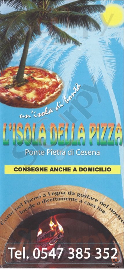 L'ISOLA DELLA PIZZA Cesena menù 1 pagina
