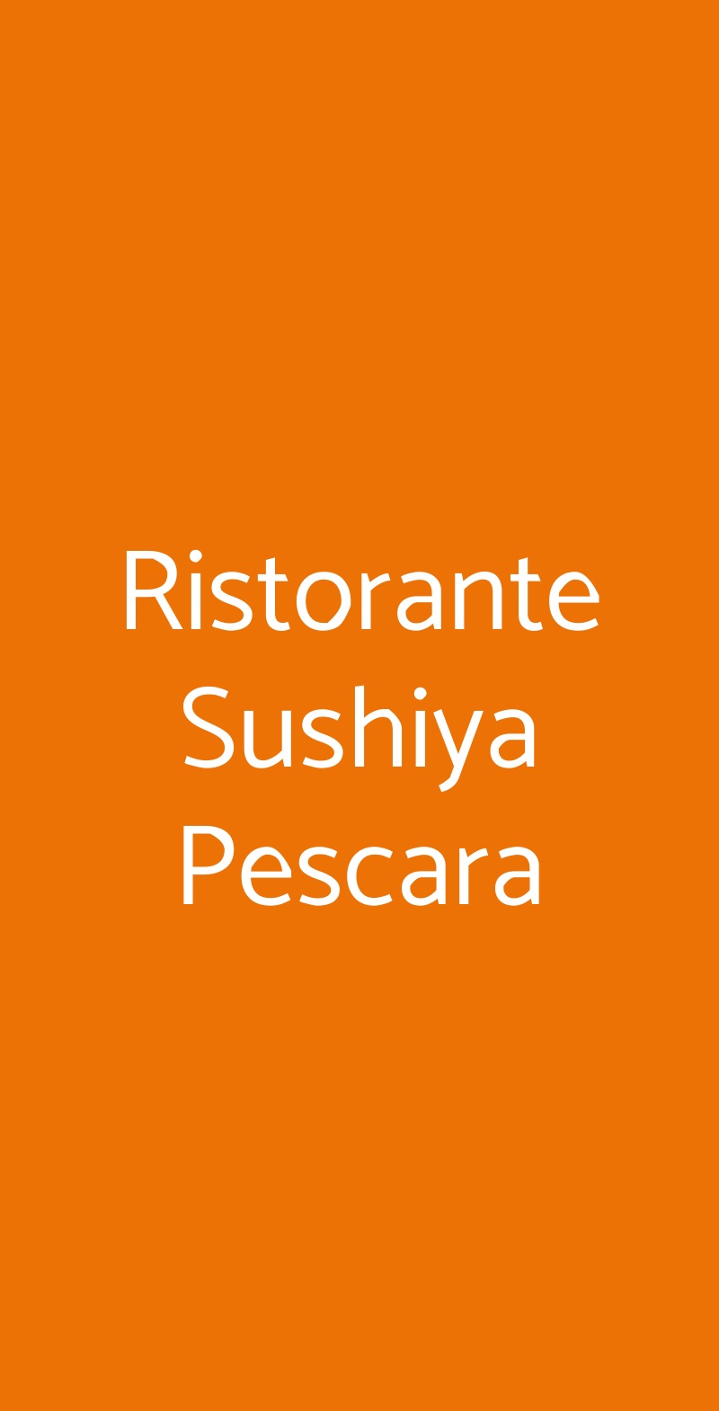 Ristorante Sushiya Pescara Pescara menù 1 pagina