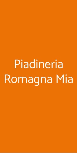 Piadineria Romagna Mia, Chieti